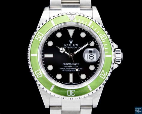 submariner rolex green bezel|Rolex green bezel 50th anniversary.